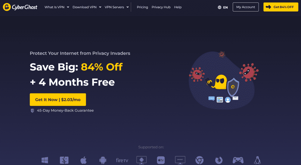Cyberghost VPN for crypto trading