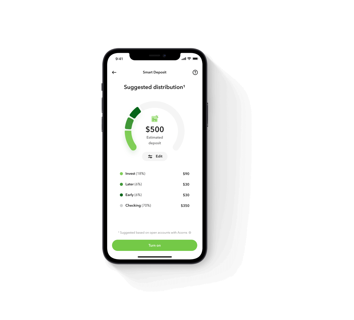 Phone showing BANKING
