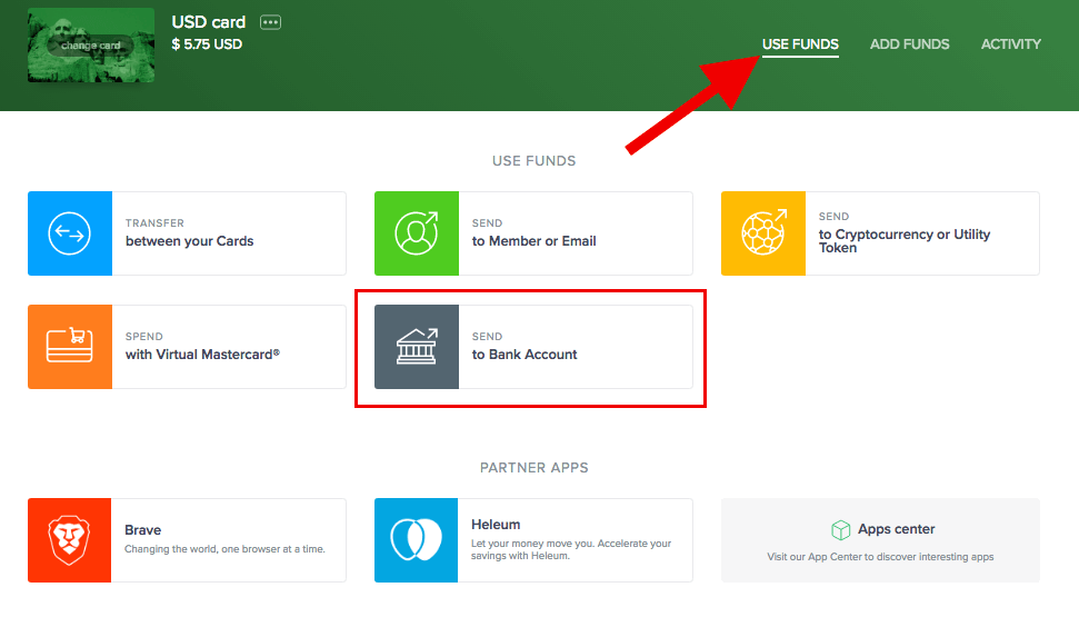 Uphold Wallet Deposit