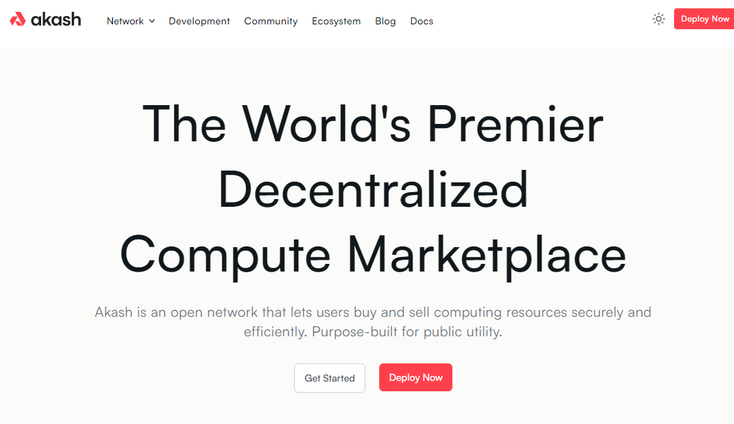 Akash Network DePIN tokens