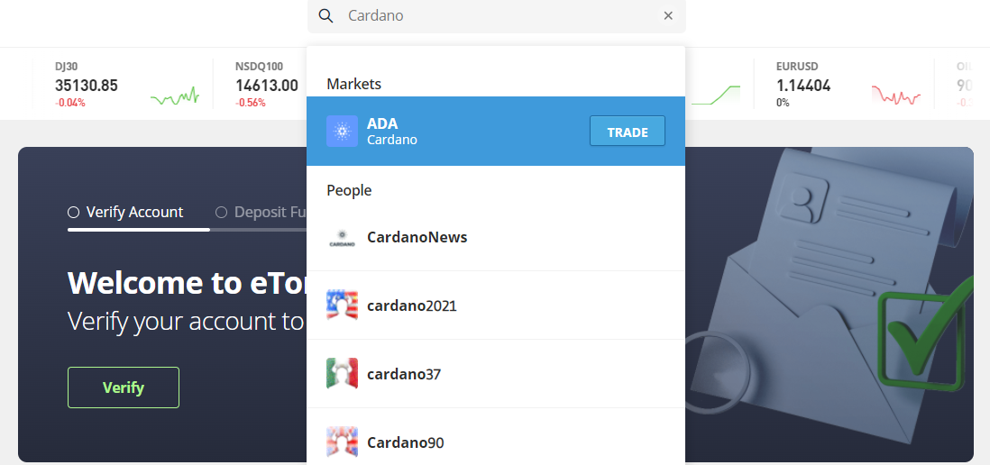 Buy Cardano