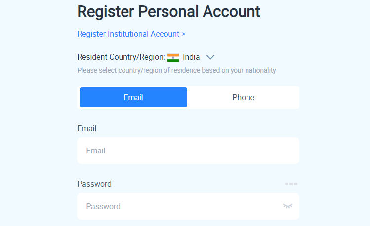 Huobi signup