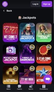 coin casino jackpot games