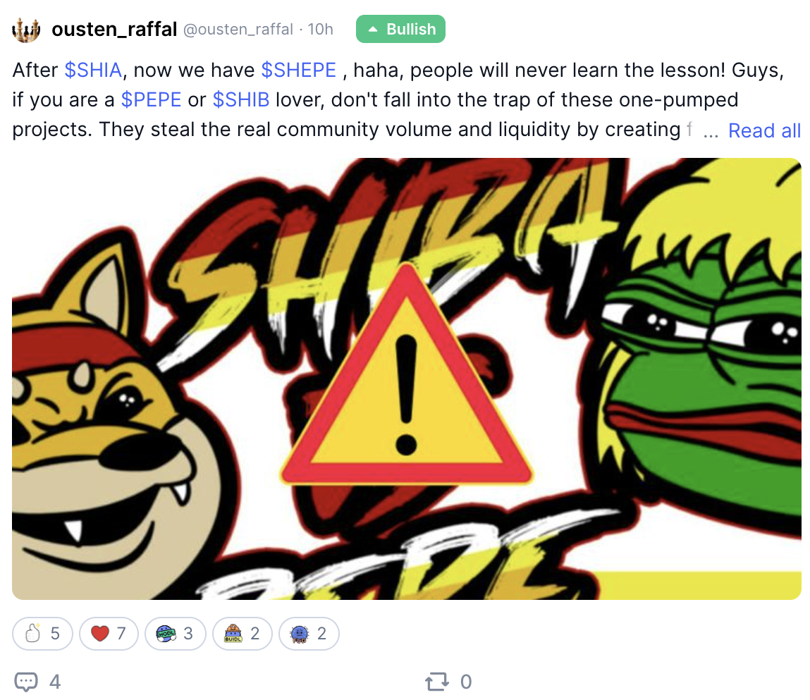 Shiba Inu CoinMarketCap Response