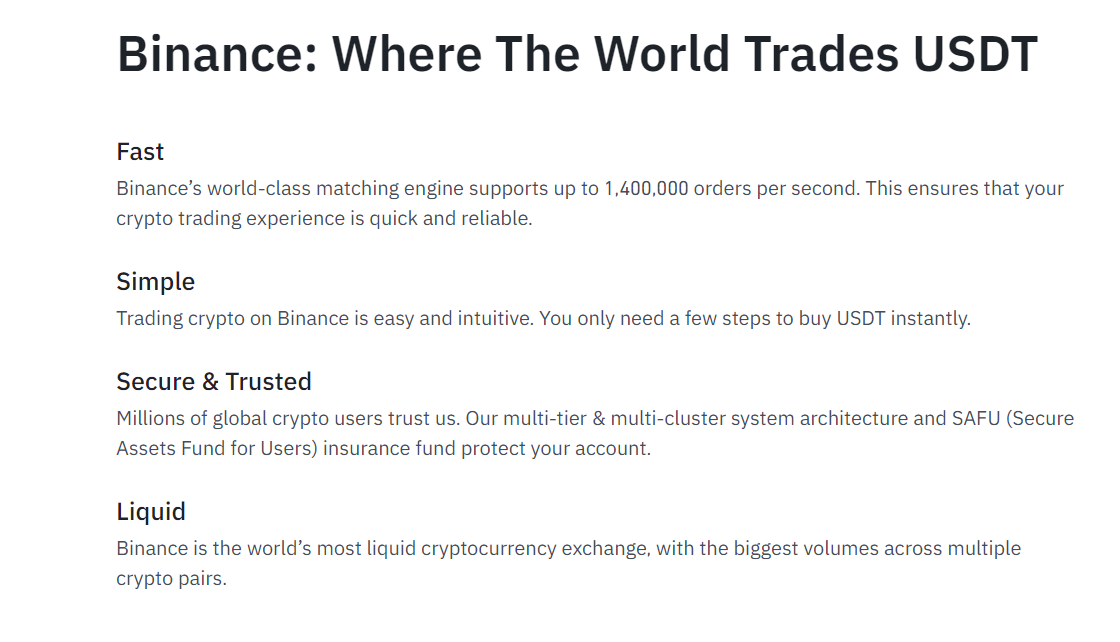 Tether buy binance