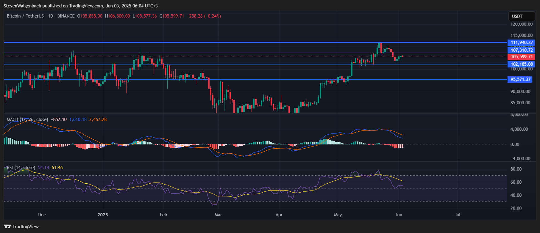 BINANCE:BTCUSDT Chart Image by StevenWalgenbach