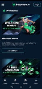 betpanda welcome bonus