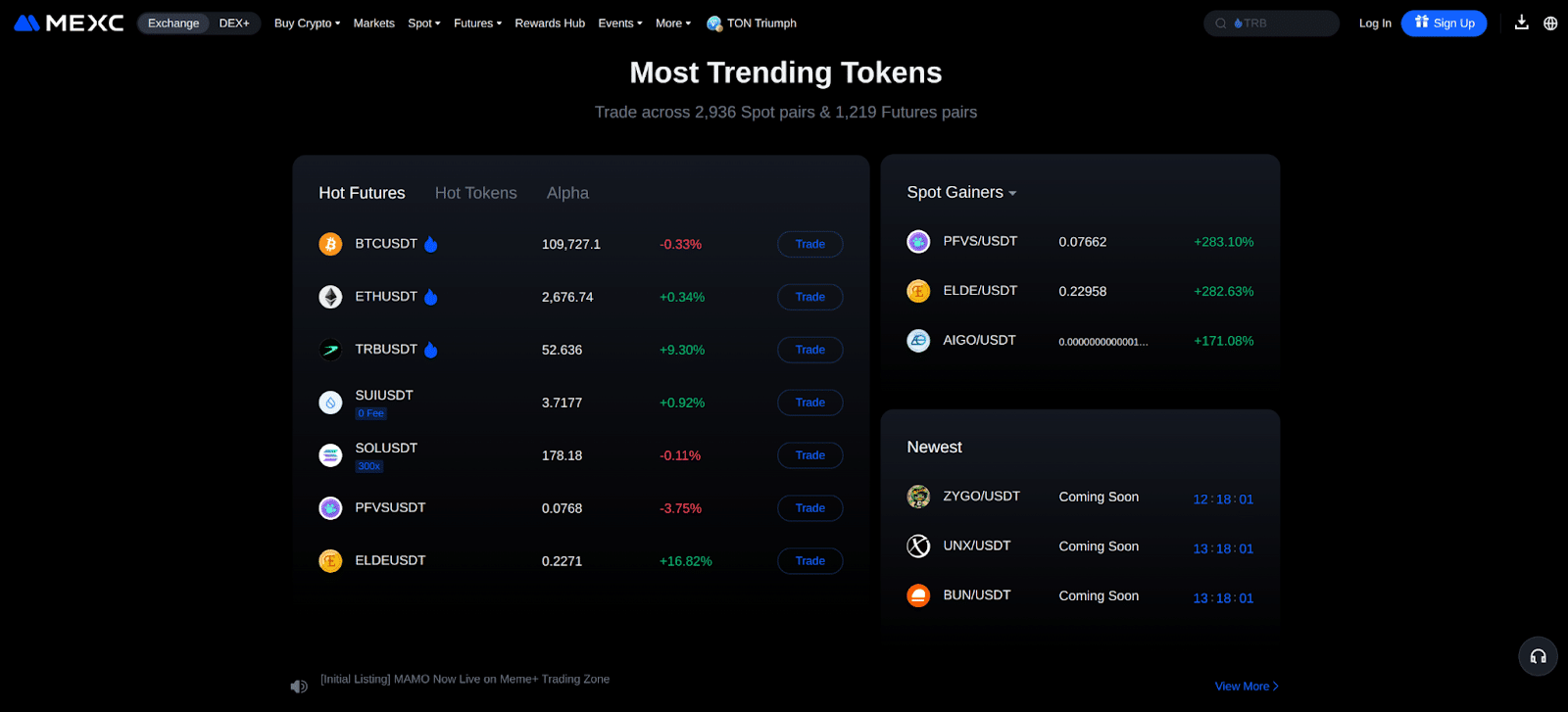mexc crypto exchange