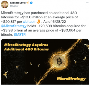 Does Microstrategy regret buying Bitcoin