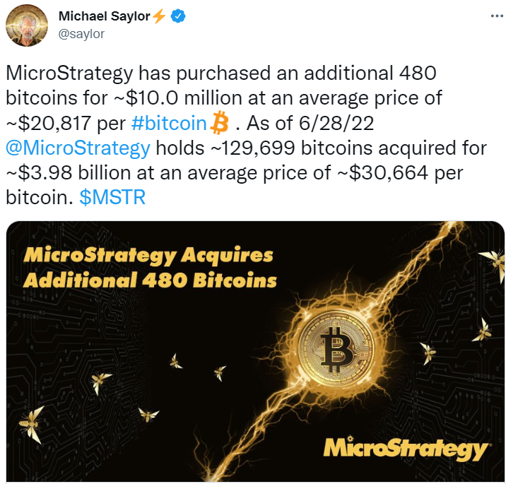 Does Microstrategy regret buying Bitcoin
