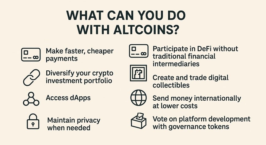 what can you do with altcoins
